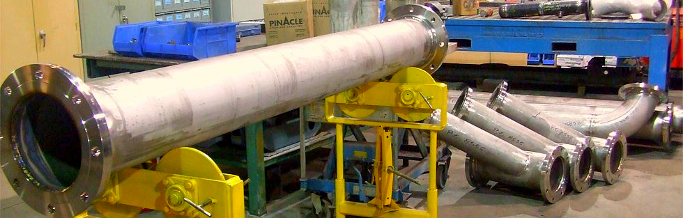 Stainless steel pipe spools with flanges fabricated at RUMIX